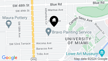 Map of 1449 Robbia Ave, Coral Gables FL, 33146