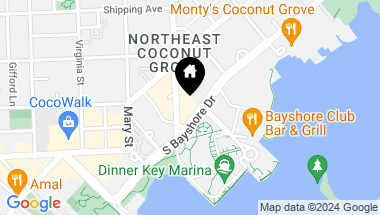 Map of 2675 S Bayshore Dr # 602S, Coconut Grove FL, 33133