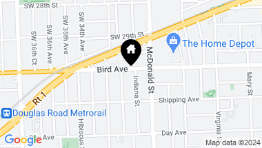 Map of 3258 Bird Ave, Miami FL, 33133