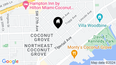 Map of 3055 Washington St, Coconut Grove FL, 33133