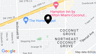 Map of 2955 Bird Av Unit: PHB, Coconut Grove FL, 33133