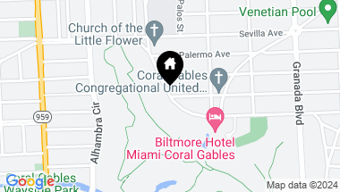 Map of 1231 Anastasia Ave, Coral Gables FL, 33134