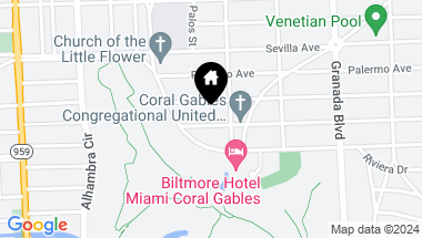 Map of 1215 Malaga Ave, Coral Gables FL, 33134
