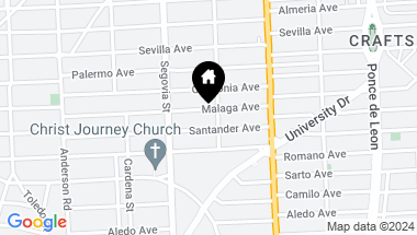 Map of 504 Malaga Ave # T8, Coral Gables FL, 33134