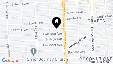 Map of 427 Catalonia Ave, Coral Gables FL, 33134