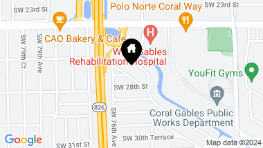 Map of 7555 SW 28th Street Rd, Miami FL, 33155