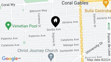 Map of 2801 Segovia St # 2801, Coral Gables FL, 33134