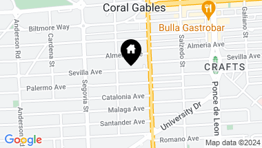 Map of 428 Sevilla Ave, Coral Gables FL, 33134