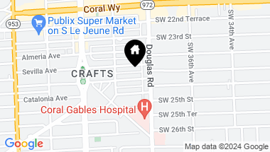 Map of 21 Palermo Ave, Coral Gables FL, 33134
