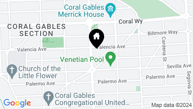 Map of 2615 Granada Blvd, Coral Gables FL, 33134