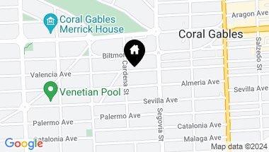 Map of 642 Valencia Ave # 308, Coral Gables FL, 33134