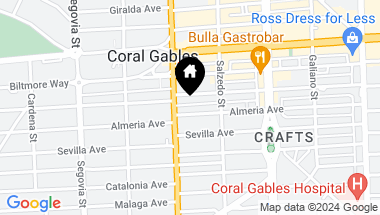 Map of 357 Almeria Ave # 1107, Coral Gables FL, 33134
