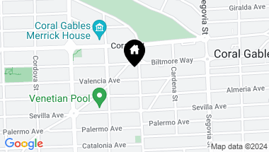 Map of 801 Valencia Ave, Coral Gables FL, 33134