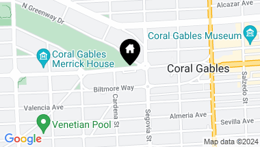 Map of 626 Coral Way # 1503, Coral Gables FL, 33134