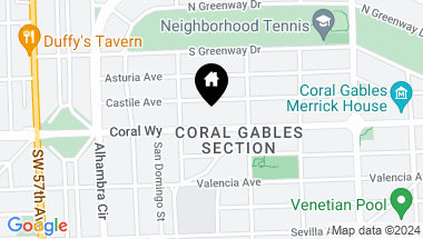 Map of 1235 Coral Way, Coral Gables FL, 33134