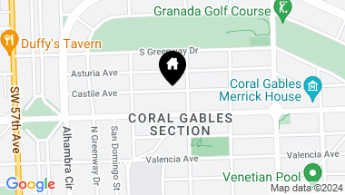 Map of 1216 Castile Ave, Coral Gables FL, 33134