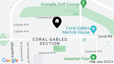 Map of 1132 Castile Ave, Coral Gables FL, 33134