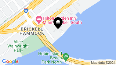 Map of 2451 Brickell Ave # 8C, Miami FL, 33129