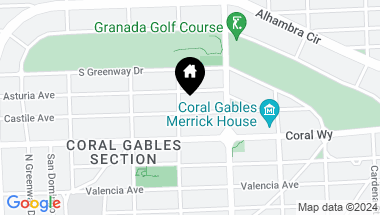 Map of 1037 Castile Ave, Coral Gables FL, 33134