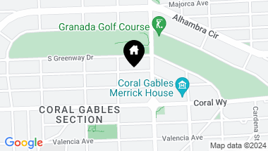 Map of 1024 Asturia Ave, Coral Gables FL, 33134