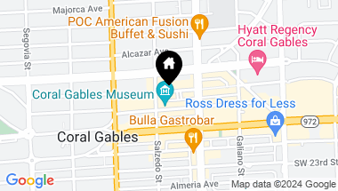 Map of 256 Giralda Ave, Coral Gables FL, 33134