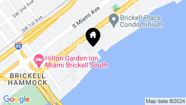 Map of 2101 Brickell Ave # 1912, Miami FL, 33129