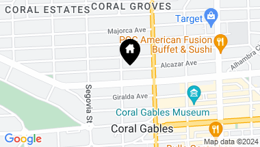 Map of 438 Alcazar Ave, Coral Gables FL, 33134