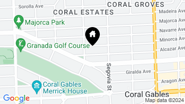 Map of 633 Alcazar Ave, Coral Gables FL, 33134