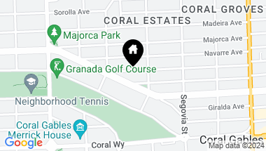 Map of 720 Minorca Ave, Coral Gables FL, 33134