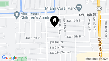 Map of 9021 SW 18th Ter, Miami FL, 33165