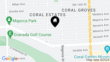 Map of 624 Navarre Ave, Coral Gables FL, 33134