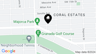 Map of 832 Majorca Ave, Coral Gables FL, 33134