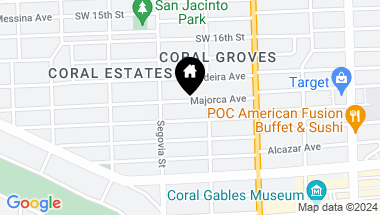 Map of 516 Majorca Ave, Coral Gables FL, 33134