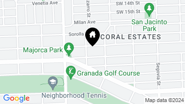 Map of 825 Majorca Ave, Coral Gables FL, 33134