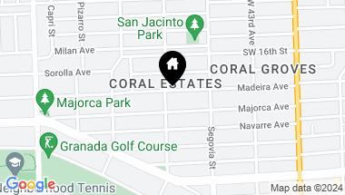 Map of 642 Madeira Ave, Coral Gables FL, 33134