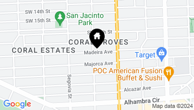 Map of 442 Madeira Ave, Coral Gables FL, 33134