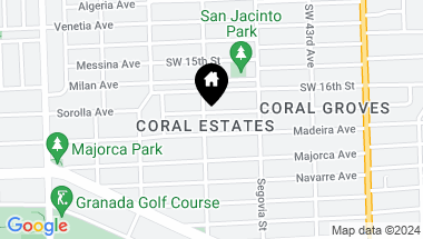 Map of 644 Zamora Ave, Coral Gables FL, 33134