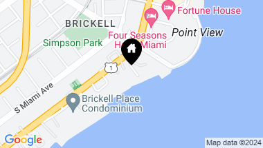 Map of 1581 Brickell Ave # 204 Unit: T-204, Miami FL, 33129