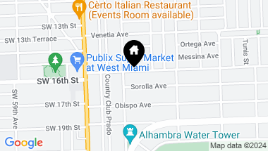Map of 1430 Milan Ave, Coral Gables FL, 33134