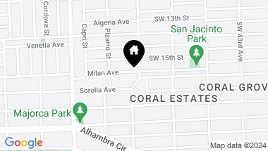 Map of 806 Milan Ave, Coral Gables FL, 33134