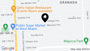 Map of 1500 Madrid St, Coral Gables FL, 33134