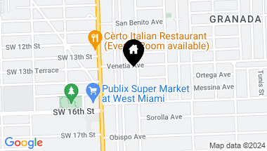 Map of 1314 Ferdinand St, Coral Gables FL, 33134