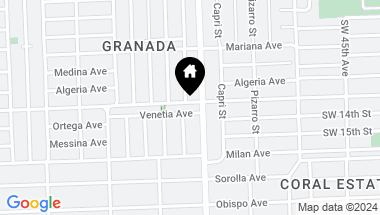 Map of 1015 Venetia Ave, Coral Gables FL, 33134