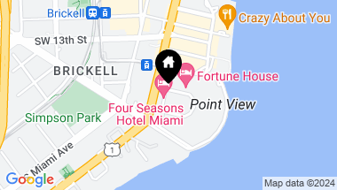 Map of 1425 Brickell Ave # 42E, Miami FL, 33131