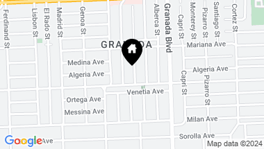 Map of 1216 Wallace St, Coral Gables FL, 33134