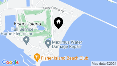 Map of 7813 Fisher Island Dr # 7813, Miami Beach FL, 33109