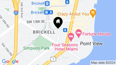 Map of 1420 S Miami Avenue Unit: 6301, Miami FL, 33130