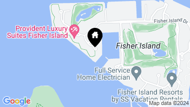 Map of 1004 Fisher Island Dr, Fisher Island FL, 33109