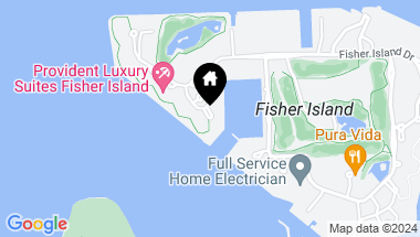 Map of 1009 Fisher Island Drive, Fisher Island FL, 33109