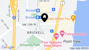 Map of 60 SW 13th St # 4013, Miami FL, 33130